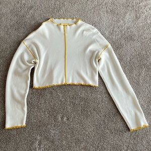 Urban Outfitters Long Sleeve Crop Top